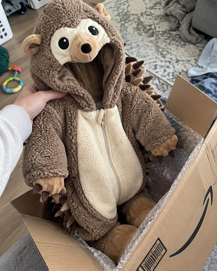 Customer photo review of The Original Hedgie Suit