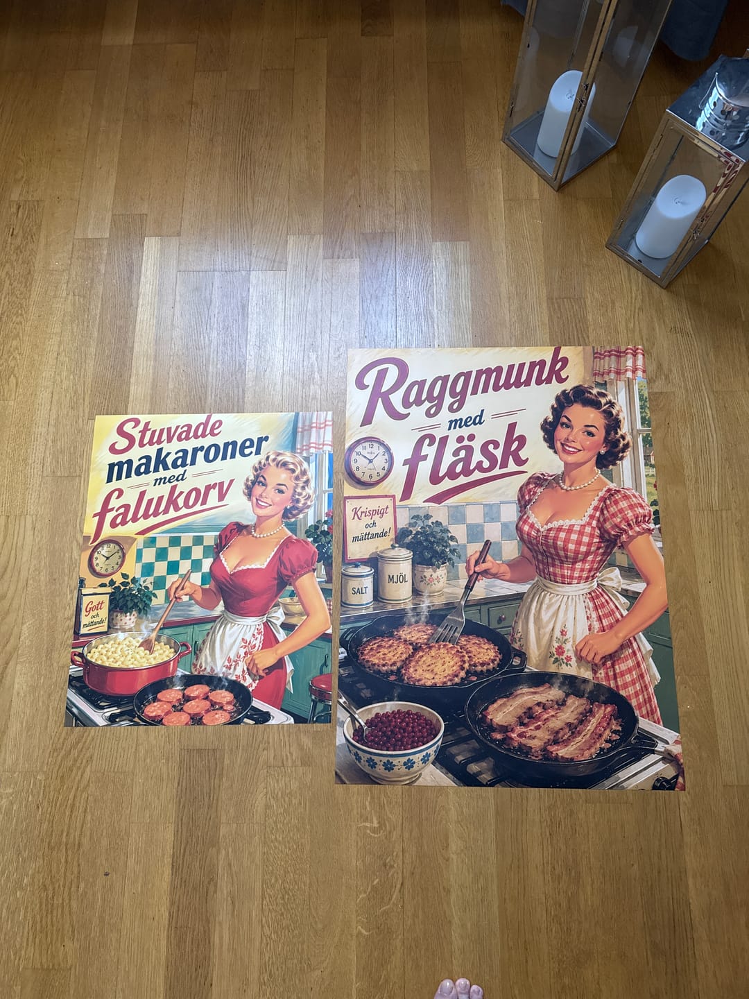 Customer photo review of Stuvade makaroner med falukorv - Poster