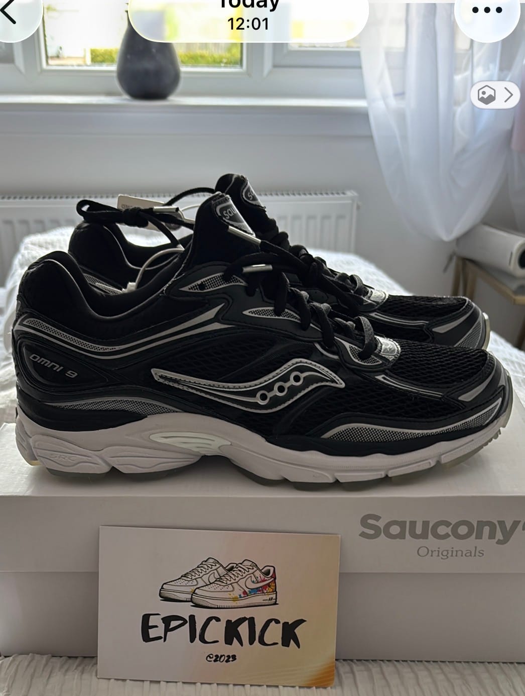 Customer photo review of Saucony ProGrid Omni 9 'Black'