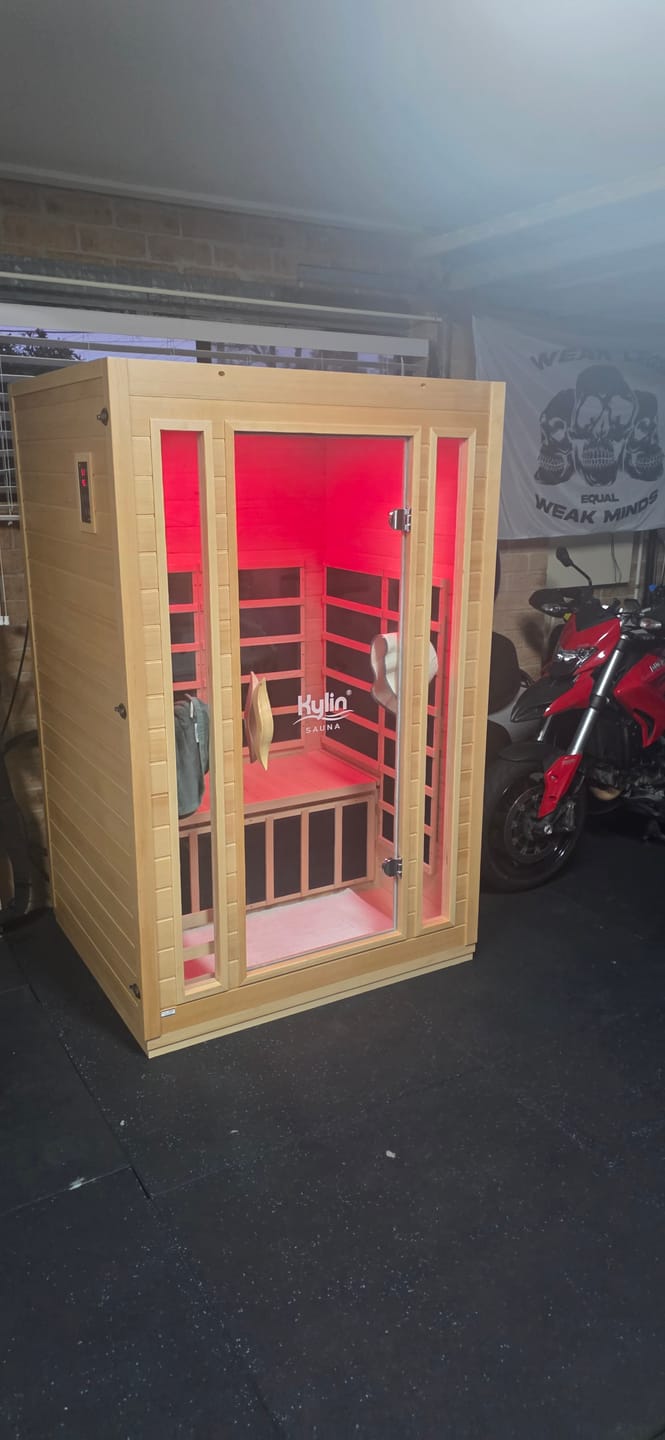 Customer photo review of Kylin Low EMF Premium Carbon Far Infrared Sauna 2 people - K8202