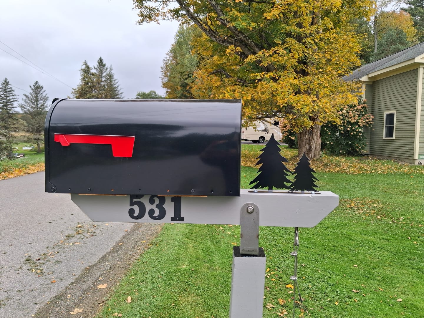Customer photo review of Tree Mailbox Topper