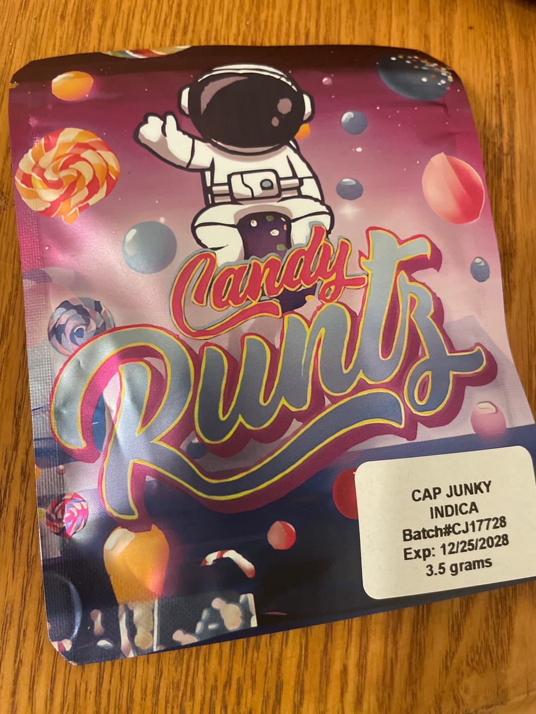 Customer photo review of Cap Junky Flower – Indica – THCA