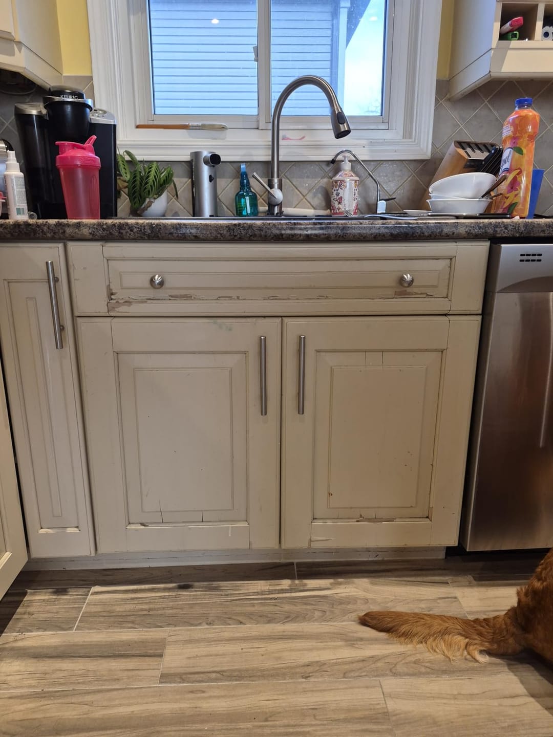 Customer photo review of Mastic à bois Aquelie pour fissures et trous