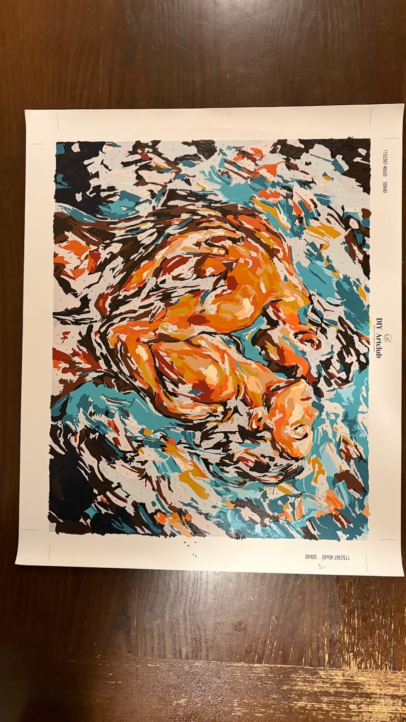 Customer photo review of Entangled | Paint by Number