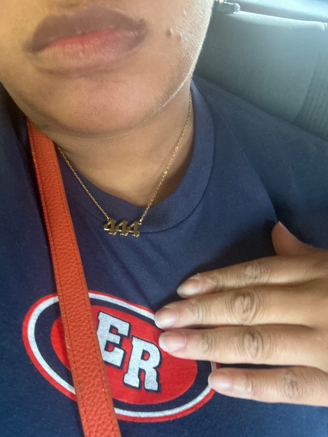 Customer photo review of Angel Number Necklace