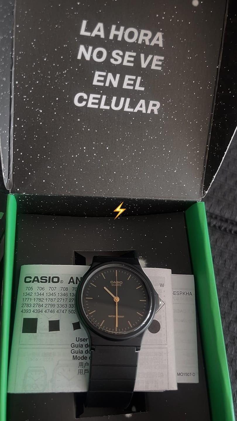 Customer photo review of Reloj Casio Vintage MQ-24-1ELDF Negro Flat
