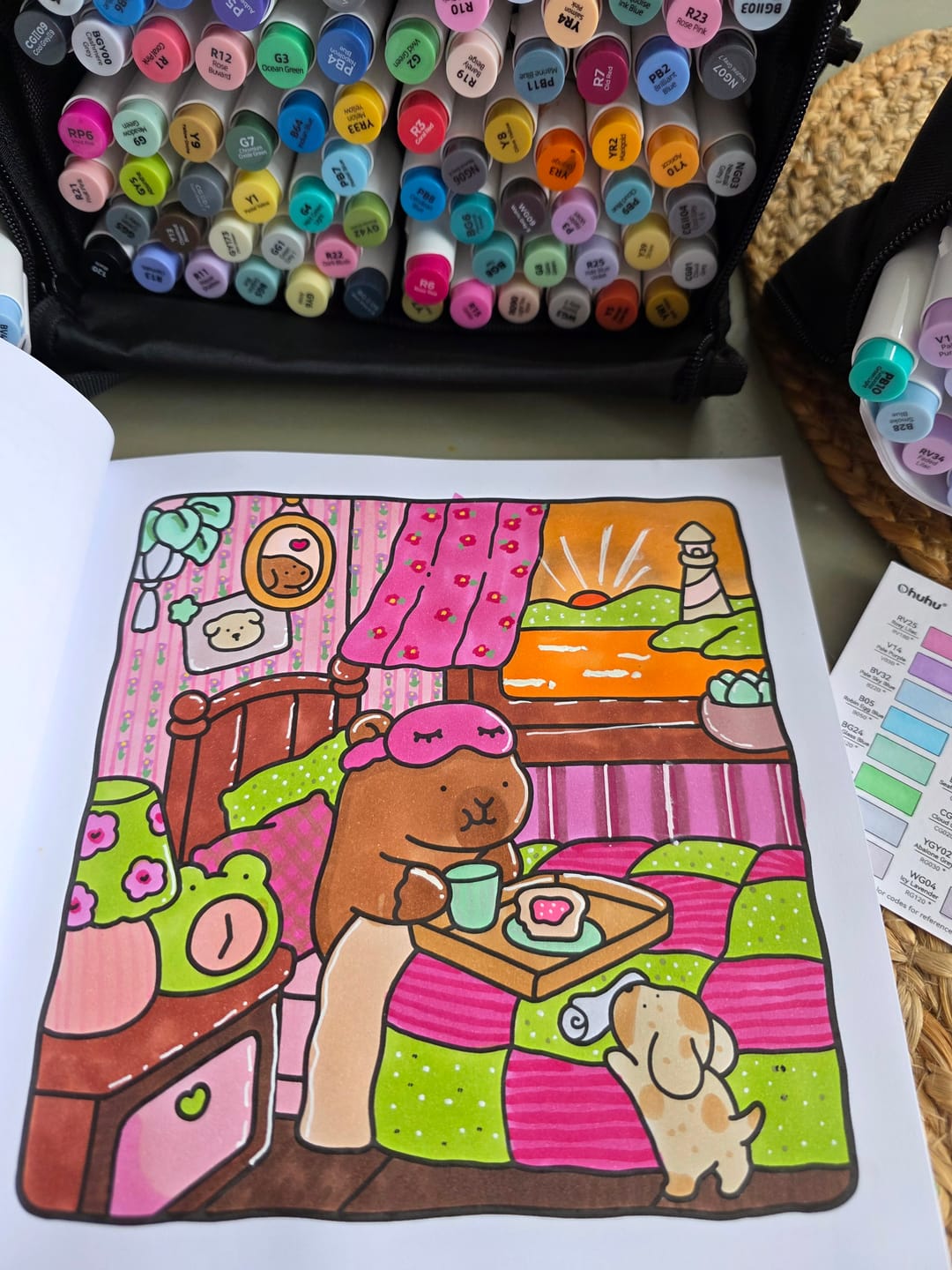 Customer photo review of Ohuhu Honolulu YG100 / E111 Individual Marker, Brush & Chisel