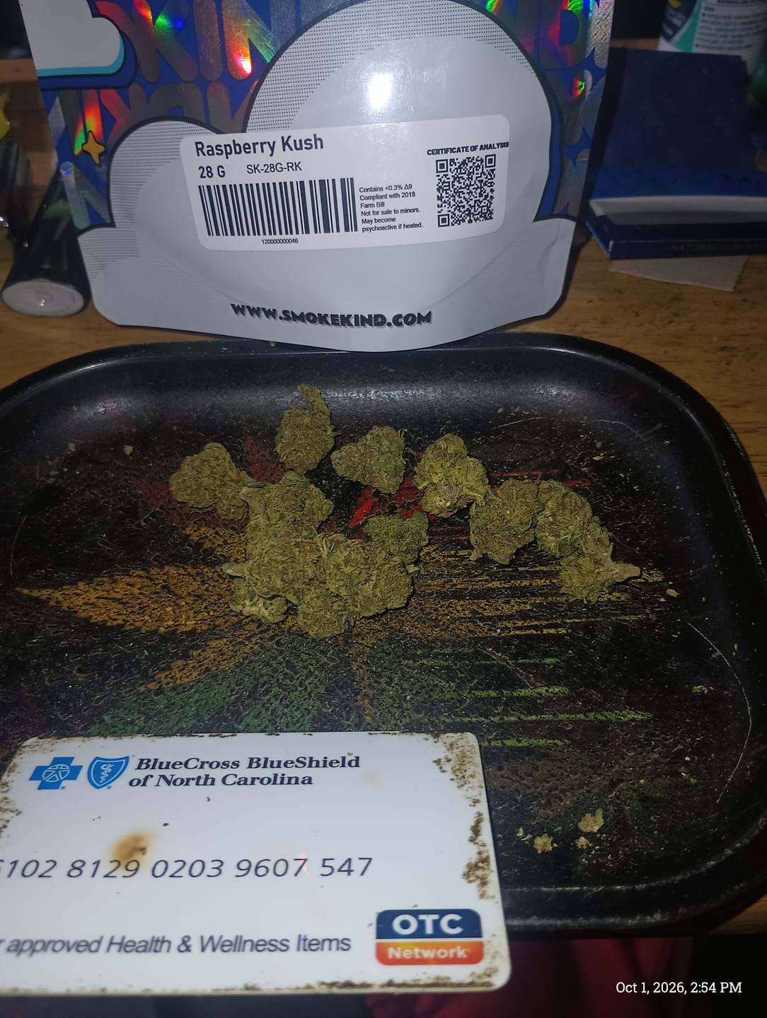 Customer photo review of Raspberry Kush - 28 Grams - Indica