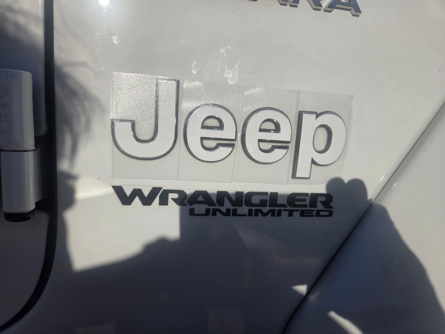 Customer photo review of JEEP Wrangler Emblem Overlay Decal Set | Fits JL, JK, TJ & YJ