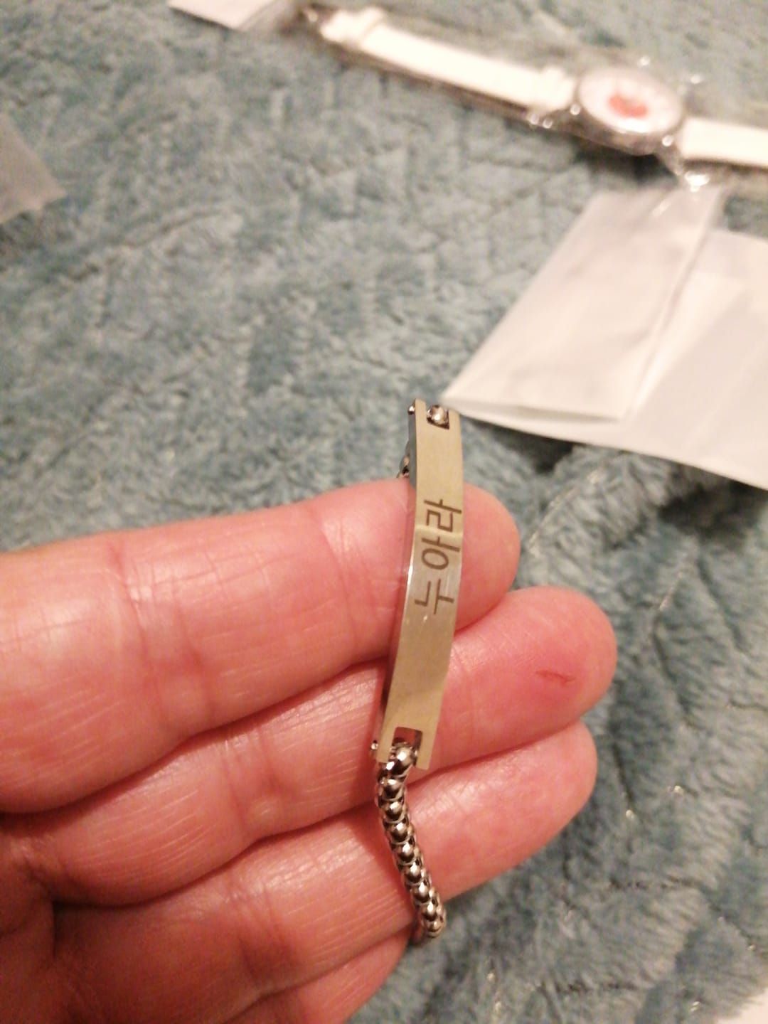 Customer photo review of Bracelet Fin Coréen