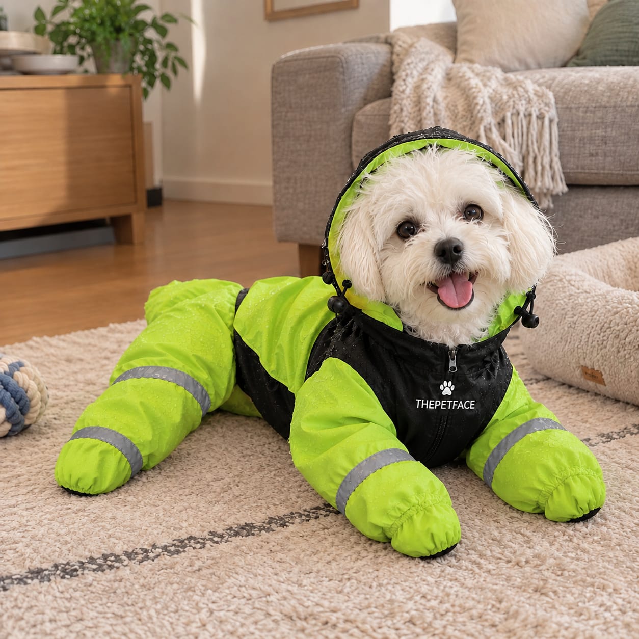 Customer photo review of Chaqueta Impermeable - ThePetFace™