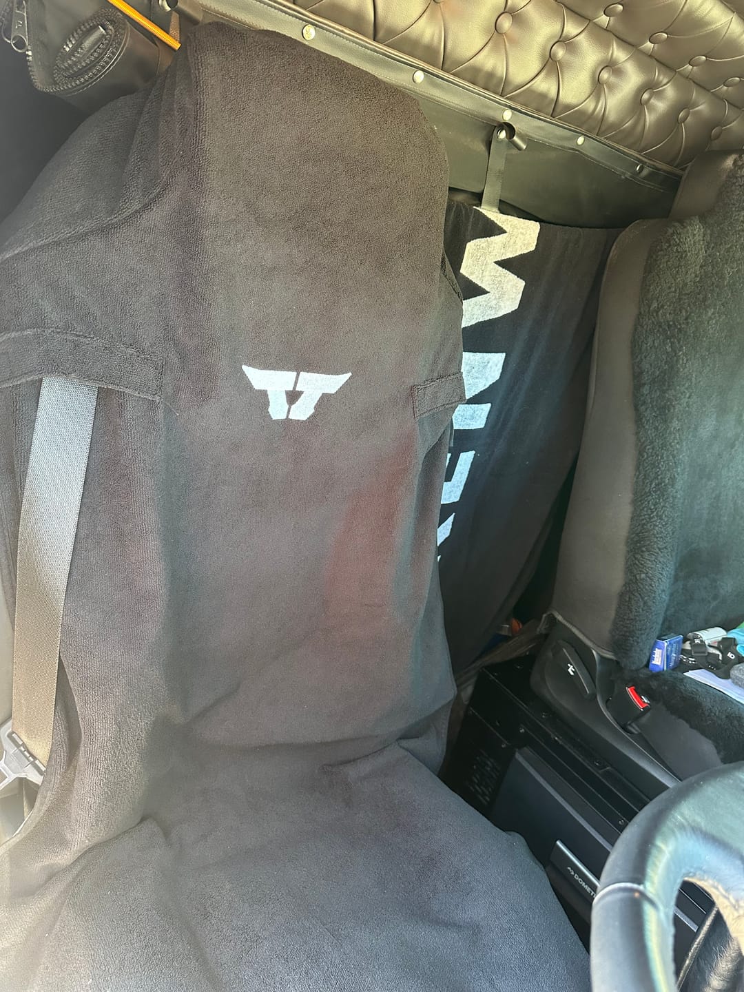 Customer photo review of Waterproof Truck Towel Seat Cover