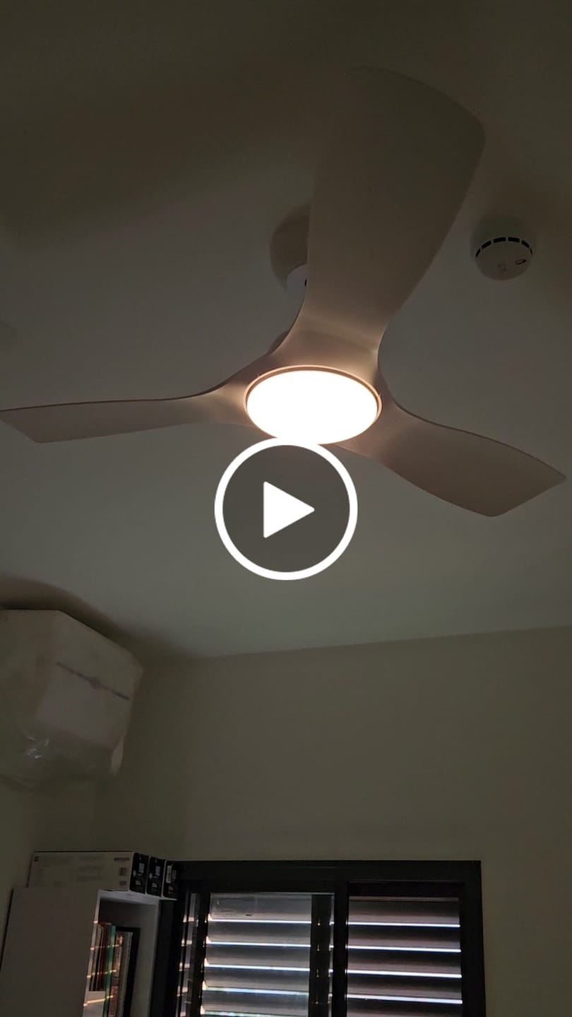 Customer video review of מאוורר תקרה Philips Olas 42″ – תאורת LED עוצמתית עם אוורור שקט במיוחד, עיצוב קומפקטי ואלגנטי (לבן)