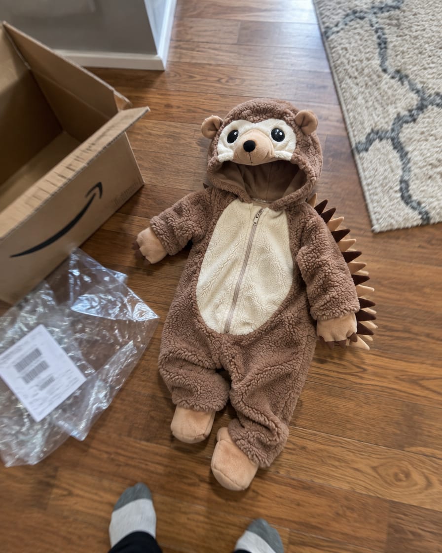 Customer photo review of The Original Hedgie Suit