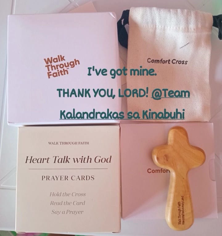 Customer photo review of Complete Comfort Cross Gift Set | Made in the Holy Land | Includes the Heart Talk with God™ Prayer Cards (Limited Time Only)