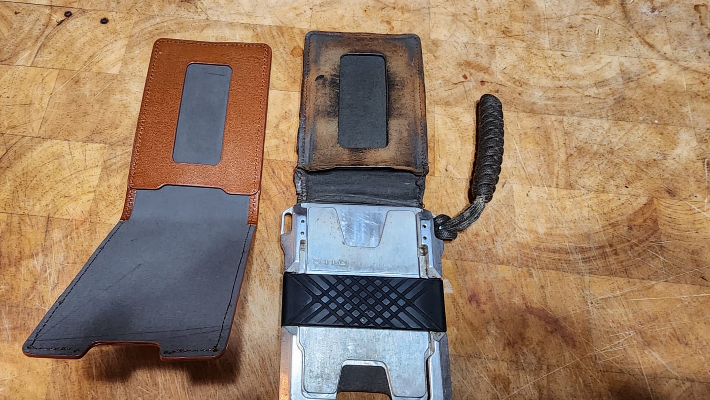 Customer photo review of M1 Maverick™ 4 Pocket Bifold Leather
