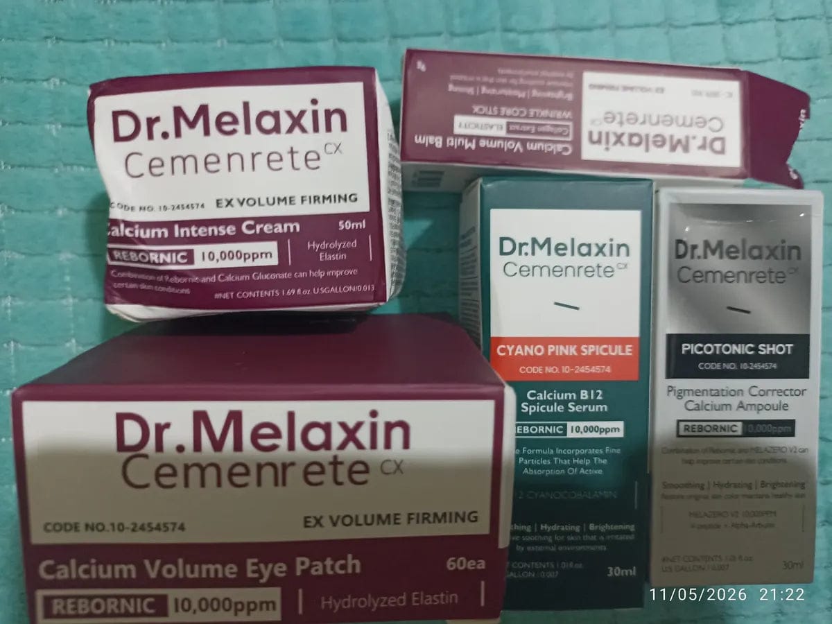 Customer photo review of Dr. Melaxin® Set Potenciador de Colágeno | 5 Productos