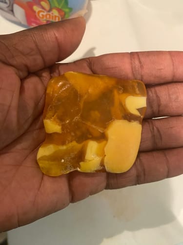 Customer photo review of Turmeric & Kojic Acid Soap with Exfoliating Scrub