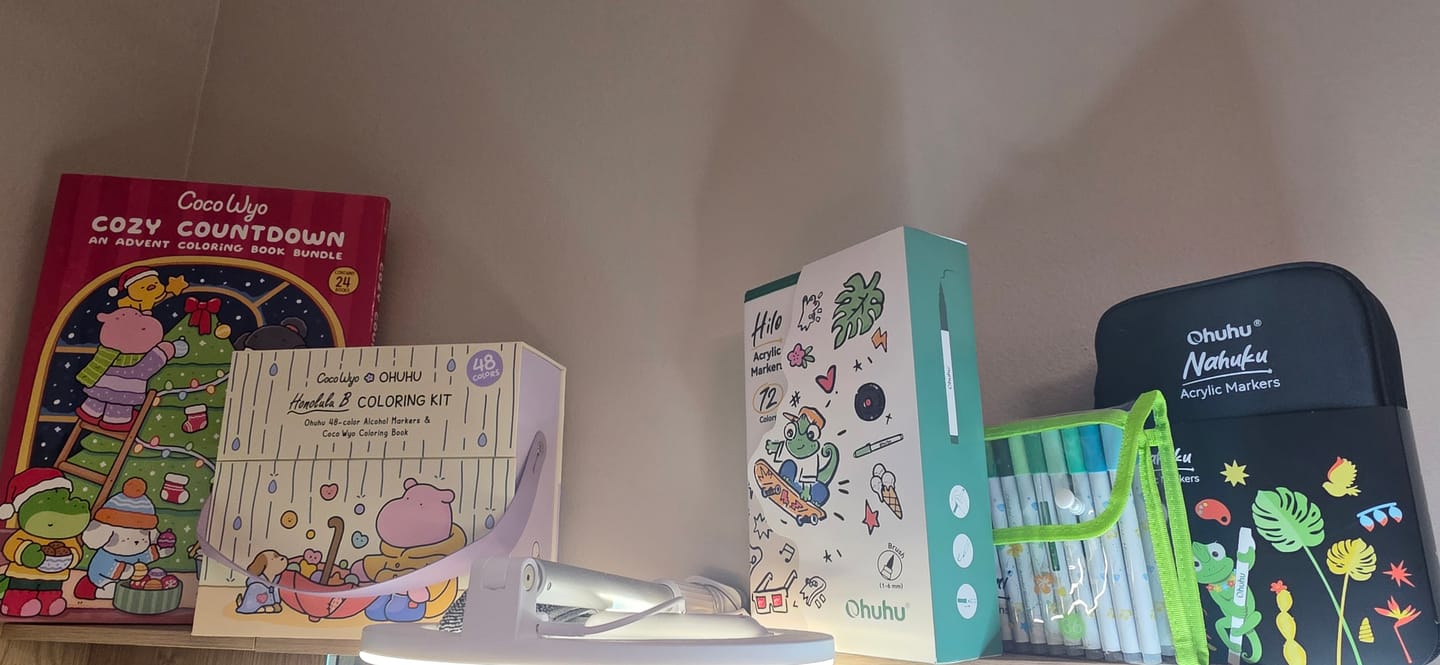 Customer photo review of Ohuhu Nahuku Direct-ink Acrylic Markers