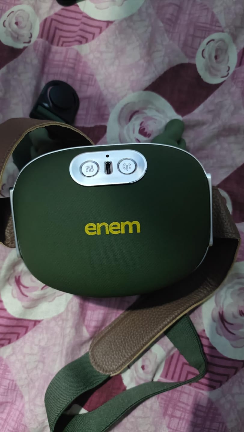 Customer photo review of Portable Electric Neck Massager with Heat | Rechargeable Deep Tissue Neck & Shoulder Massager