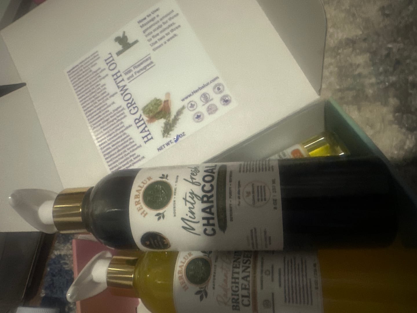Customer photo review of Minty Fresh Charcoal Cleanser