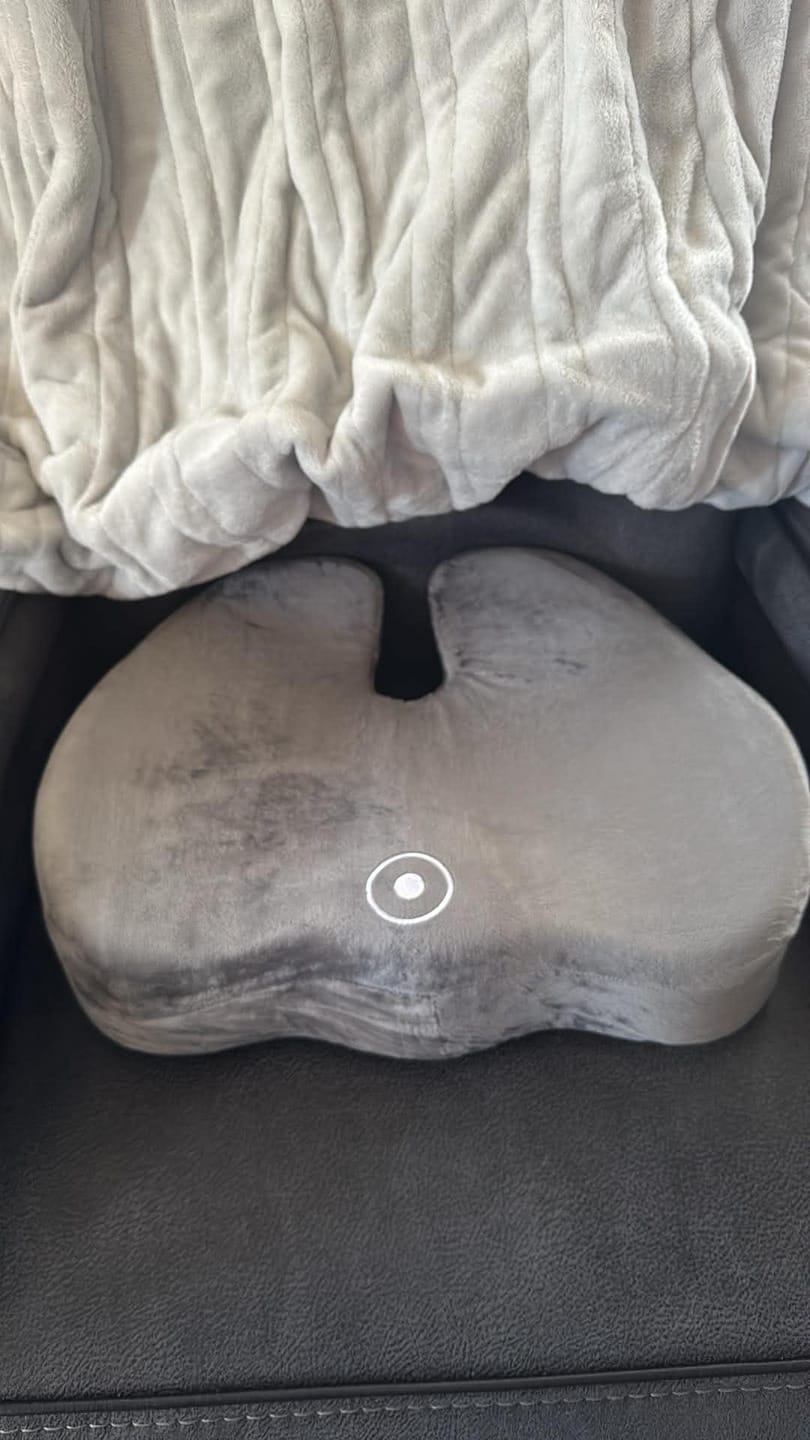 Customer photo review of Memory Foam Seat Cushions