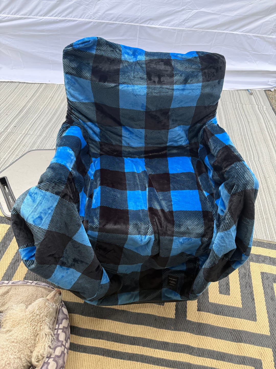 Customer photo review of The Chair Blanket