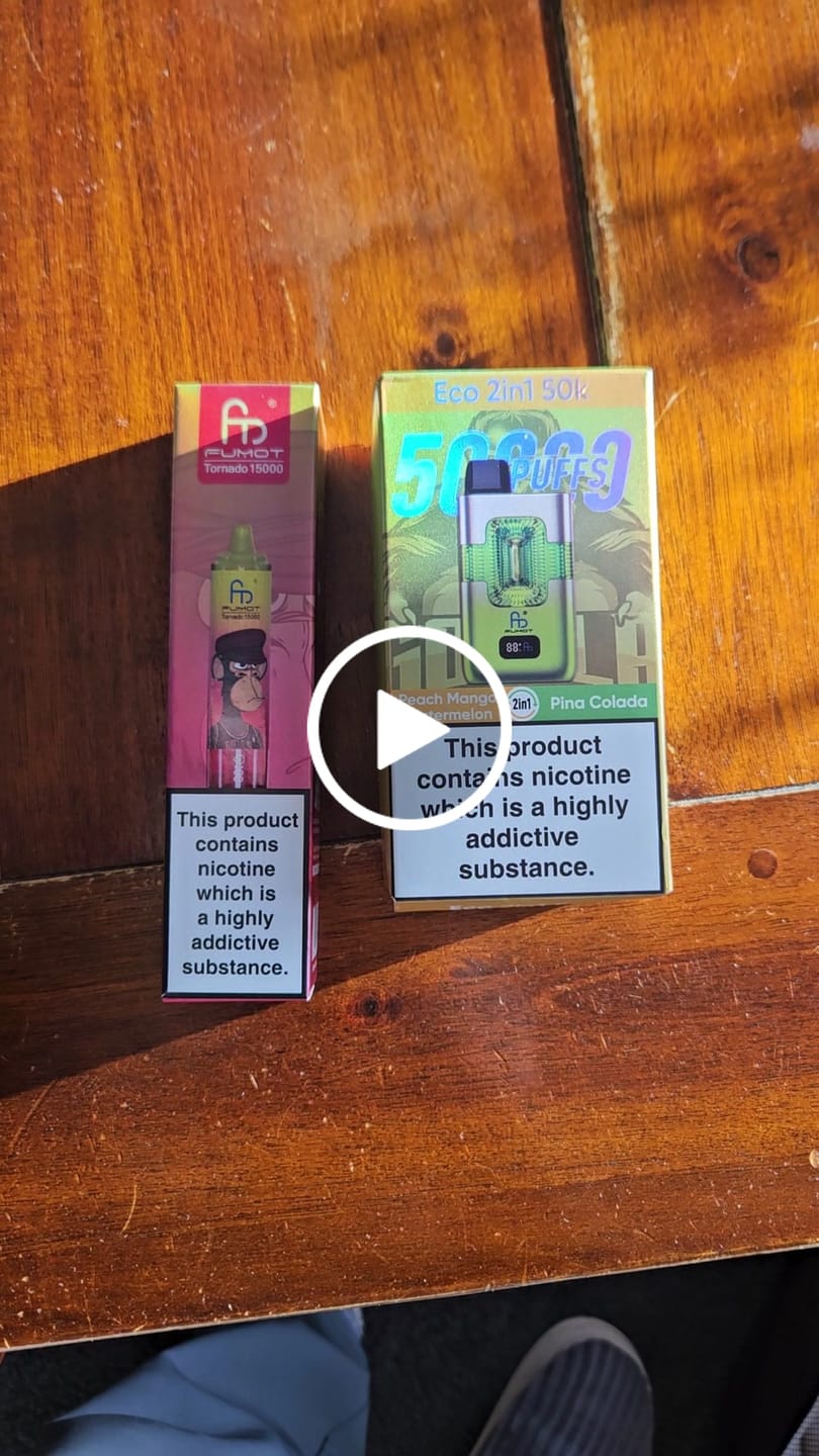 Customer video review of Fumot Tornado Vape 20000 - Blueberry on Ice