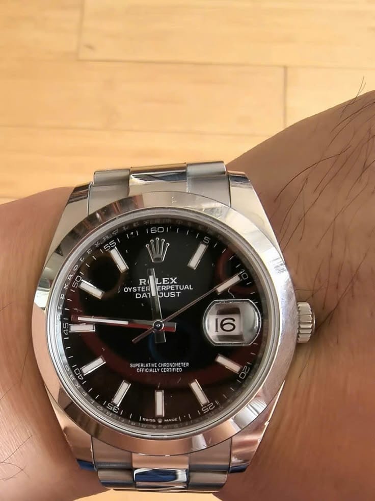 Customer photo review of Oyster Perpetual 126000 Black Dial And Smooth Bezel Automatic Watch