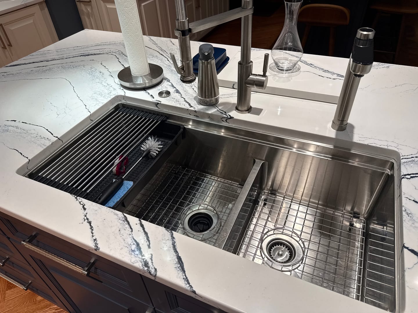 Customer photo review of Soap Caddy and 7" Rollmat (CADDY-SET) - Workstation Sink Accessory