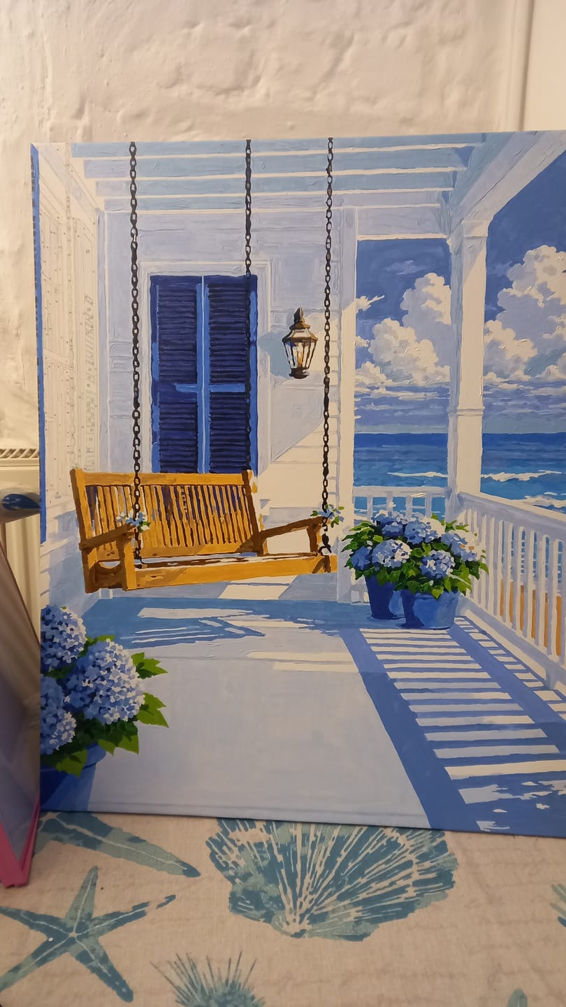 Customer photo review of Coastal Life | Paint by Number