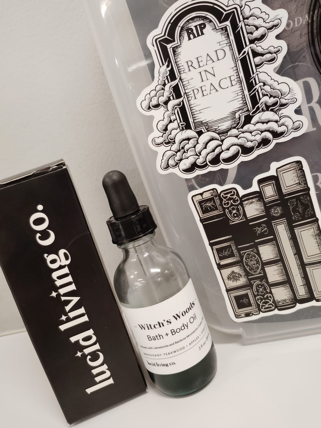 Customer photo review of Witch's Woods Bath & Body Oil