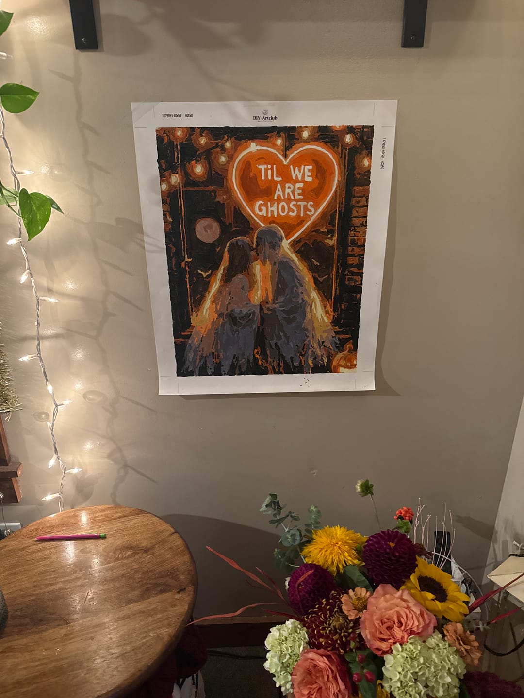 Customer photo review of Til We Are Ghosts | Paint by Number