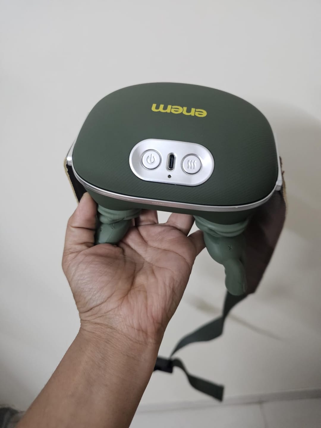 Customer photo review of Portable Electric Neck Massager with Heat | Rechargeable Deep Tissue Neck & Shoulder Massager