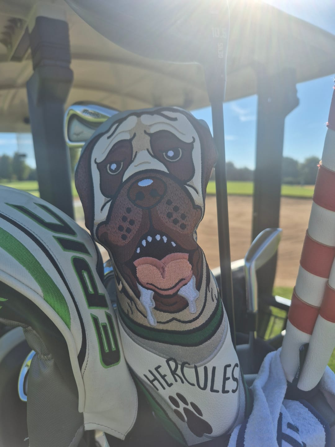 Customer photo review of The Sandlot "The Beast" – Fairway Headcover