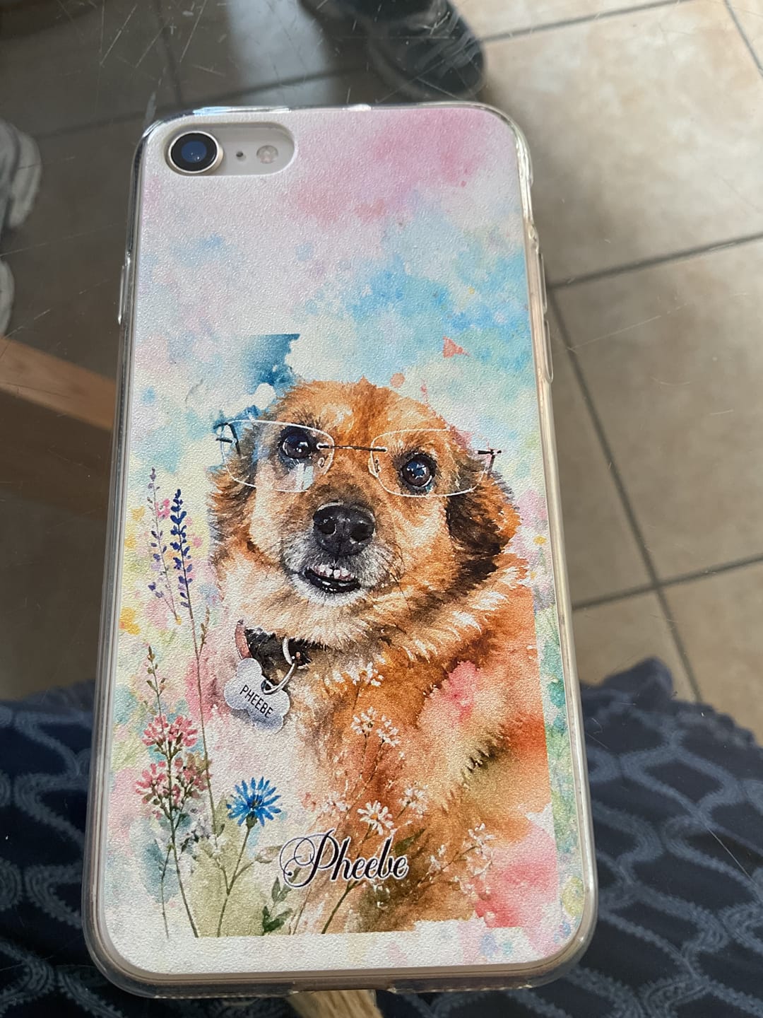 Customer photo review of Personalised Phone Case - Watercolour