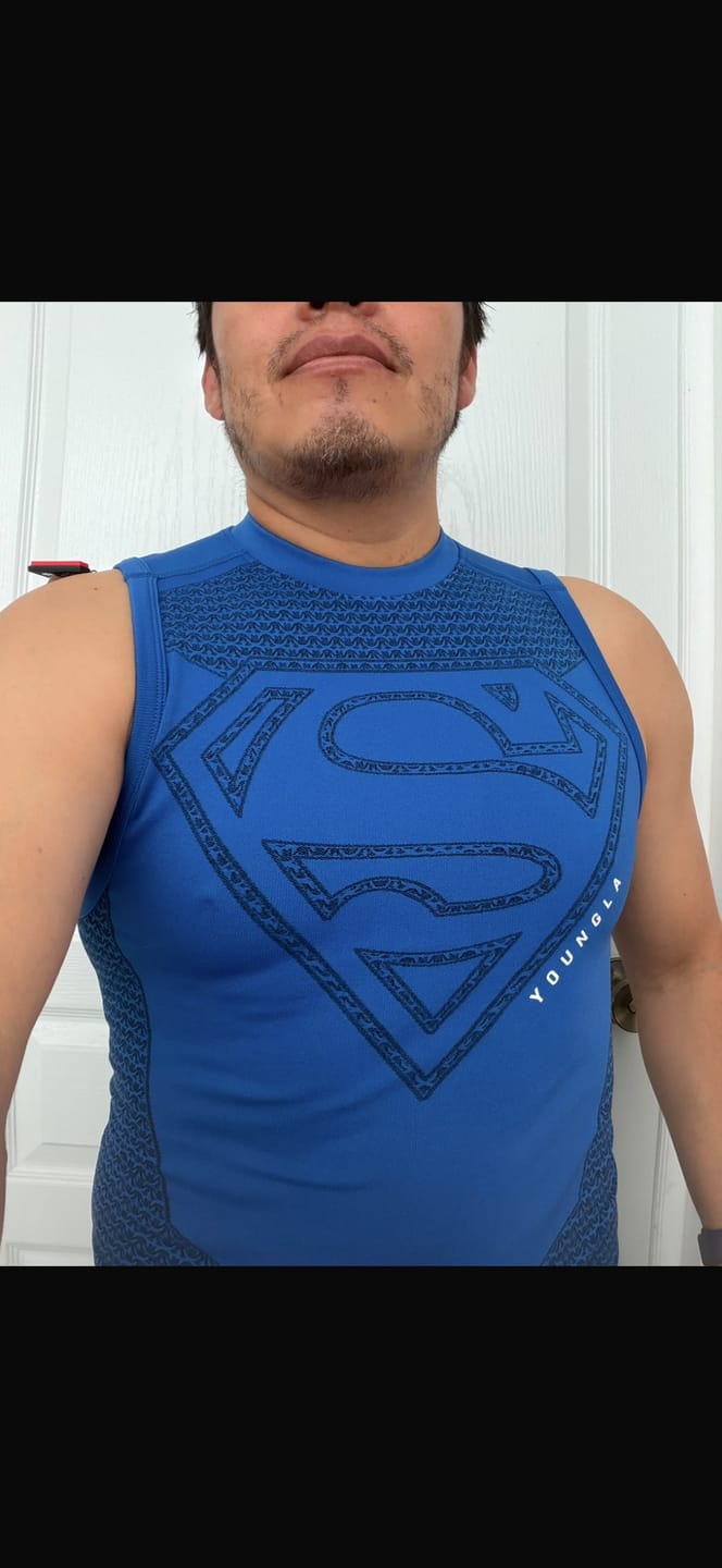 Customer photo review of 3047 - Superman Compression Tanks