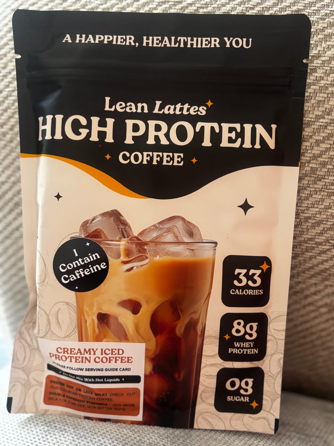 Customer photo review of High-Protein Lean Coffee with Collagen 🤩