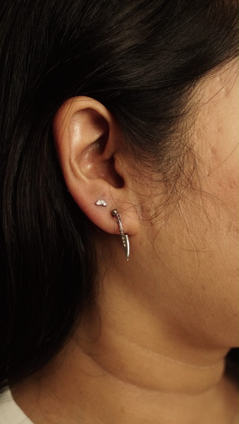 Customer photo review of Gentle Piercing