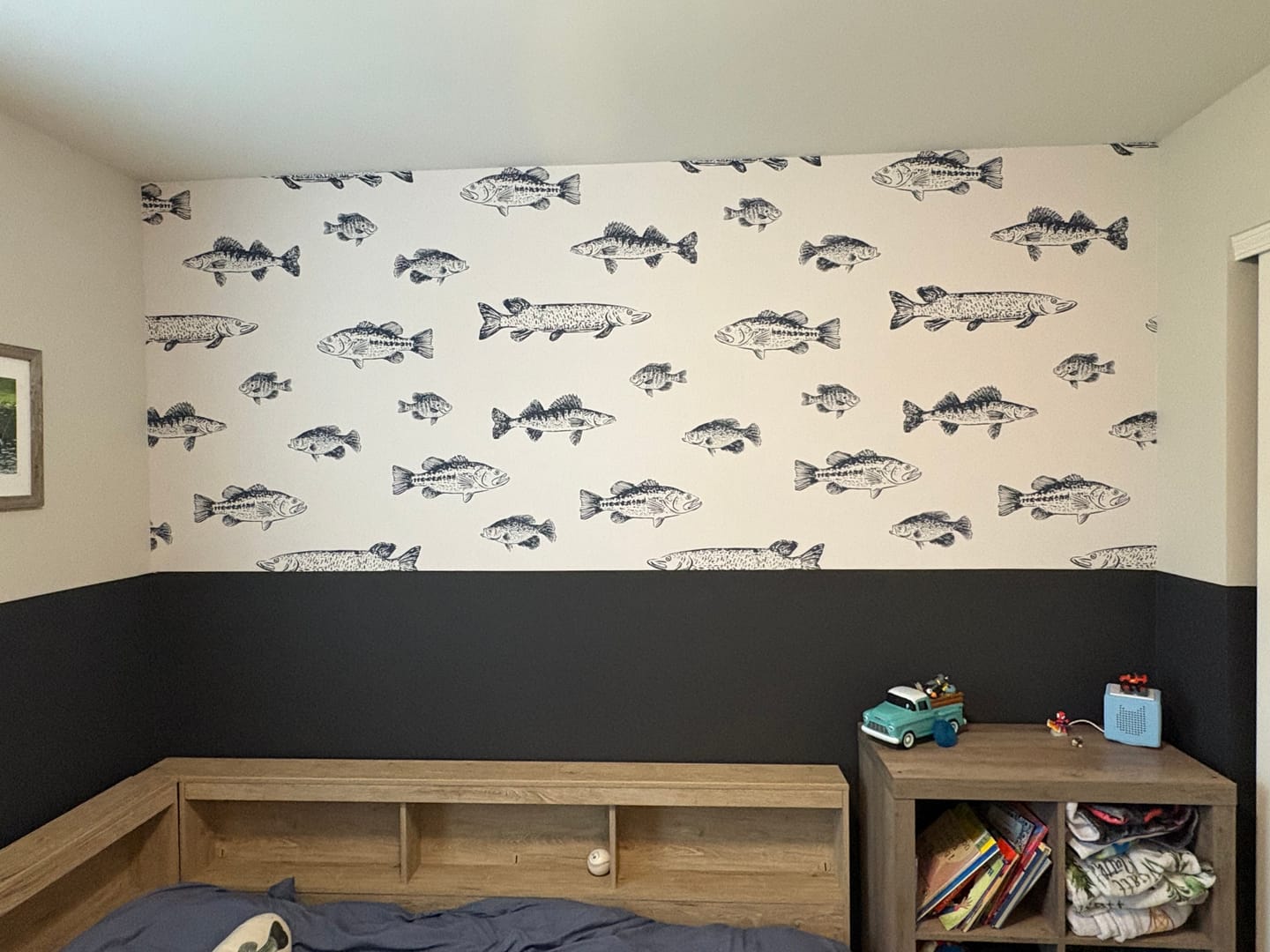 Customer photo review of Marlin Wallpaper by Kim Hallquist Designs