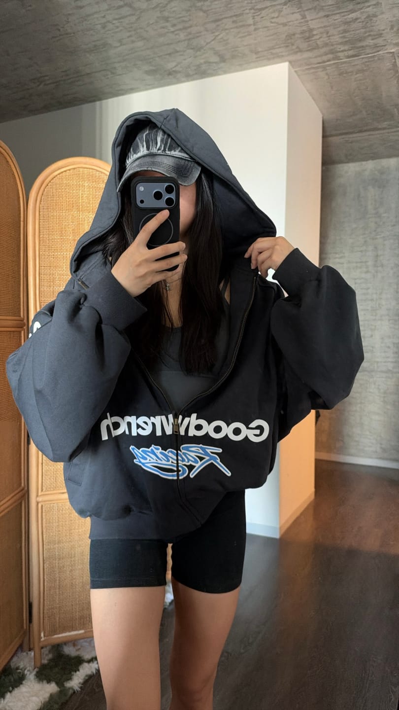 Customer photo review of WARDEN EDGE Goodwrench Racing Oversized Graphic Zip Hoodie & Relaxed Shorts Set
