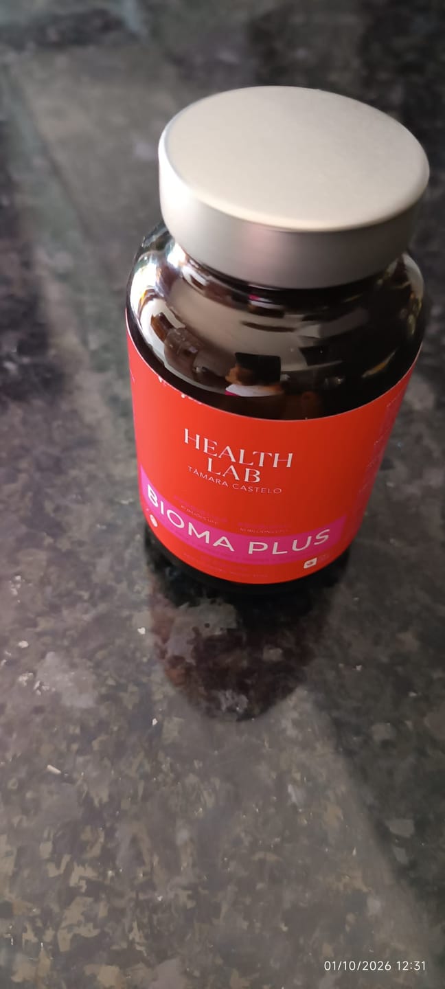 Customer photo review of Bioma Plus — Probitico para Intestino, Pele & Humor