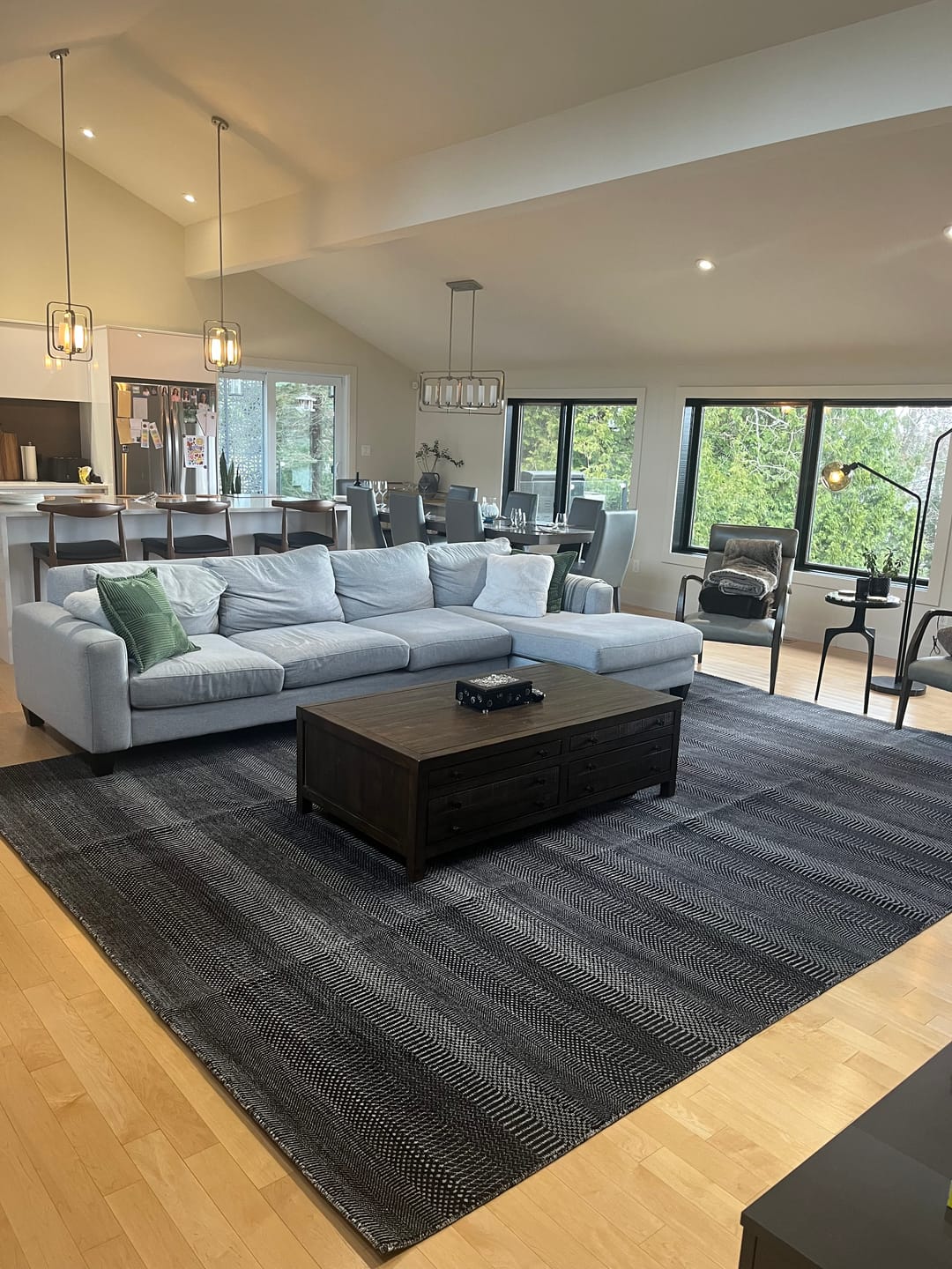 Customer photo review of Noir Minerale Wool Rug