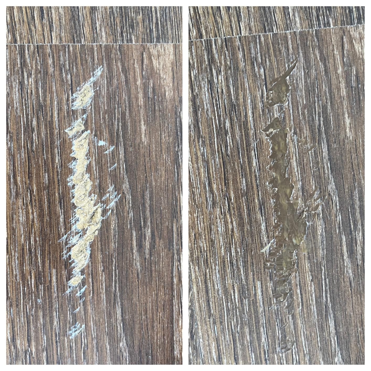 Customer photo review of Mastic à bois Aquelie pour fissures et trous
