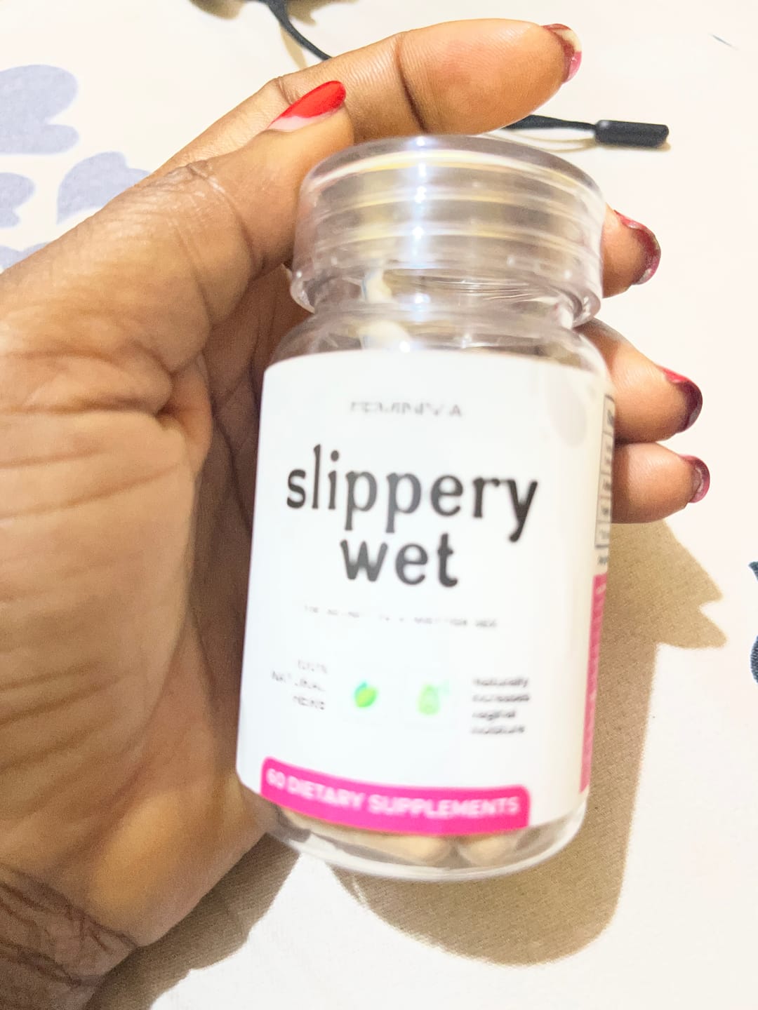Customer photo review of SLIPPERY WET