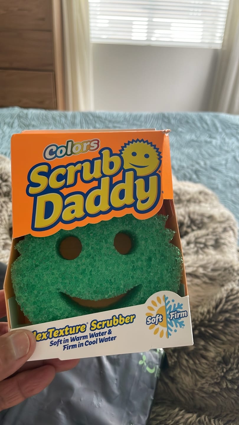 Customer photo review of Scrub Daddy Colours 4 Pack