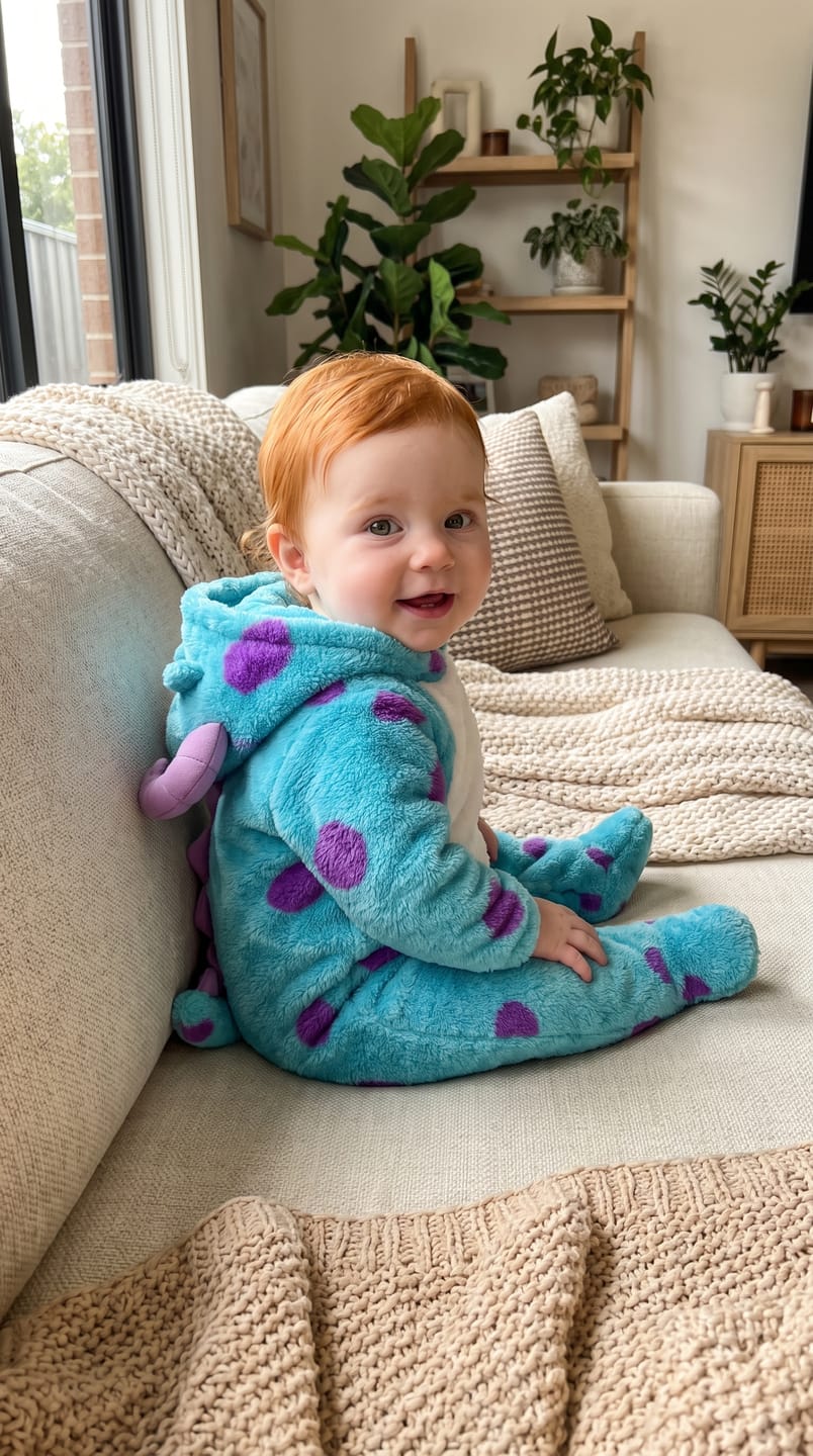 Customer photo review of Milo™ Cozy Monster Onesie