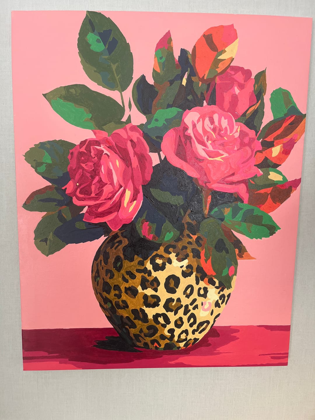 Customer photo review of Wild Roses | Paint by Number