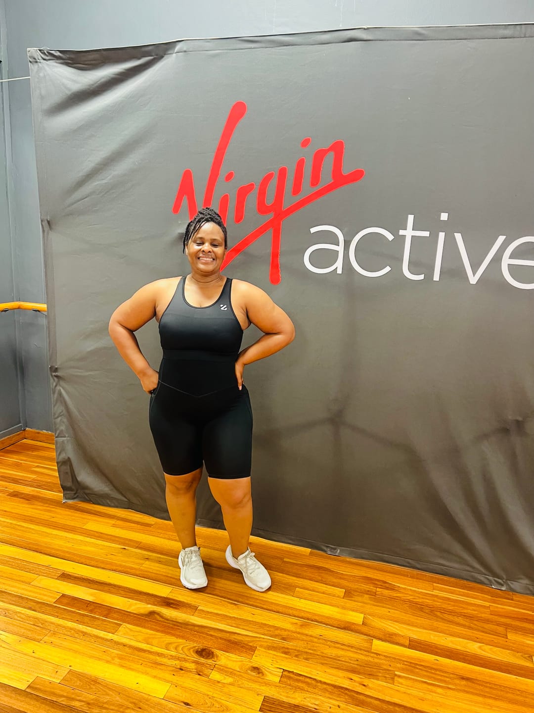Customer photo review of U-shaped Cut Energy Longline Sports Bra