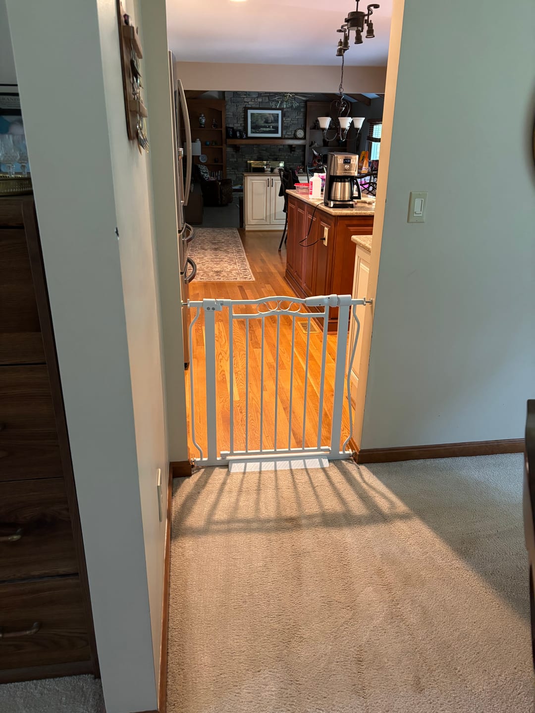 Customer photo review of FairyBaby Arch-Shaped Walk Through Baby Gate With 23.5" Extra Wide Walk Through Door